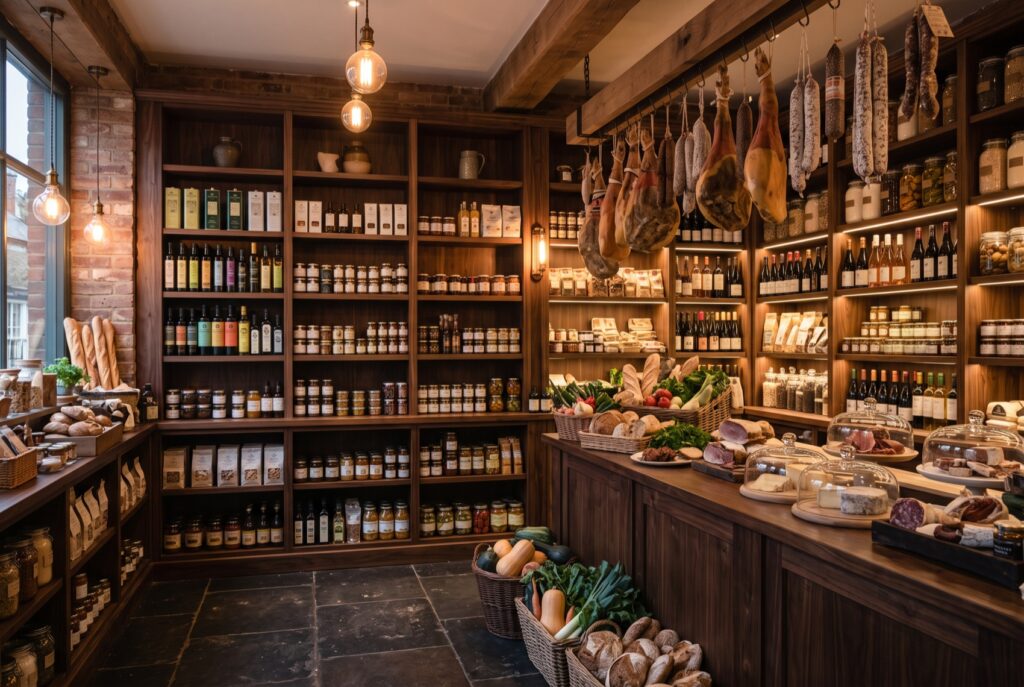 Interior de la tienda Brétema